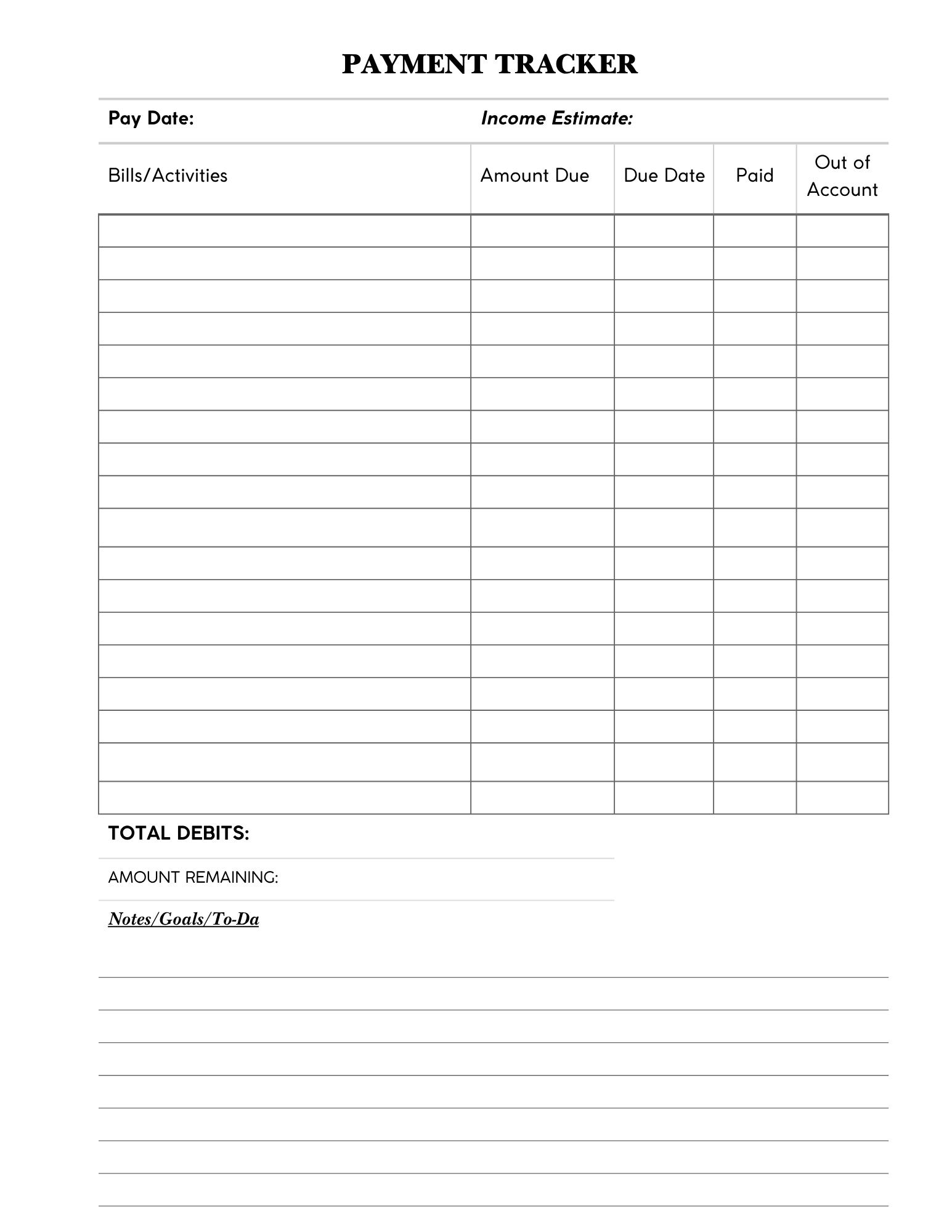 Budget Planner Pages - Simple